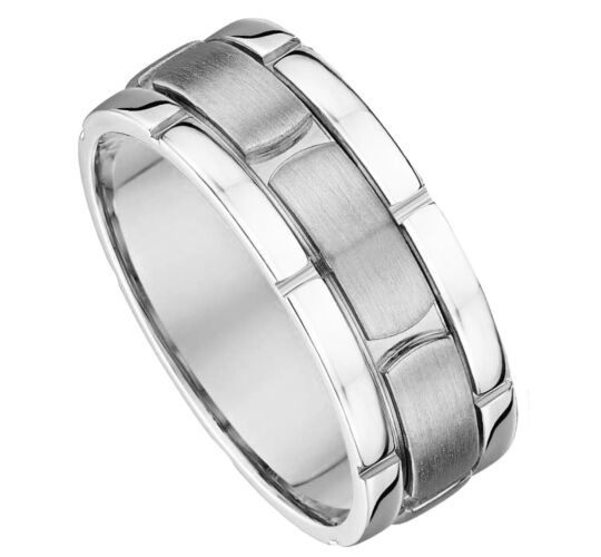 7mm Fancy Gold Wedding Ring | 416A04